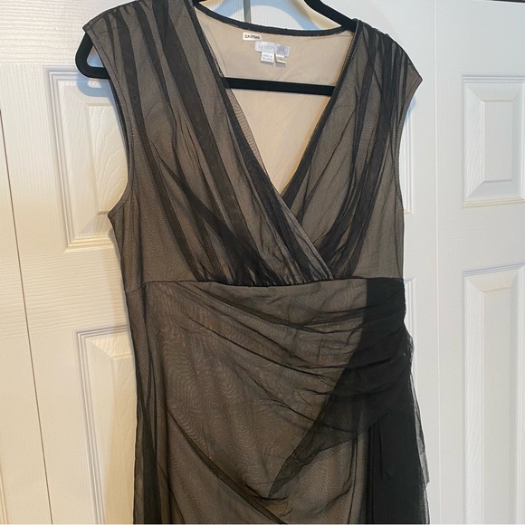 NWOT London Times Formal Elegant Little Black Dress. Plus Size 14 - Picture 4 of 13